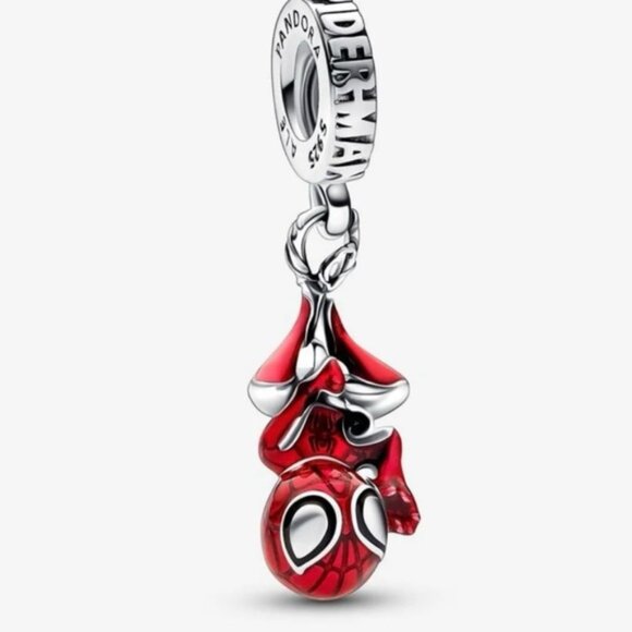 Brand New PANDORA x Marvel Hanging Spider-Man Dangle Charm - Picture 1 of 16